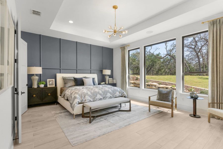 Furnished interior view inside a new home in Belle Oaks, Bulverde (Image 47).