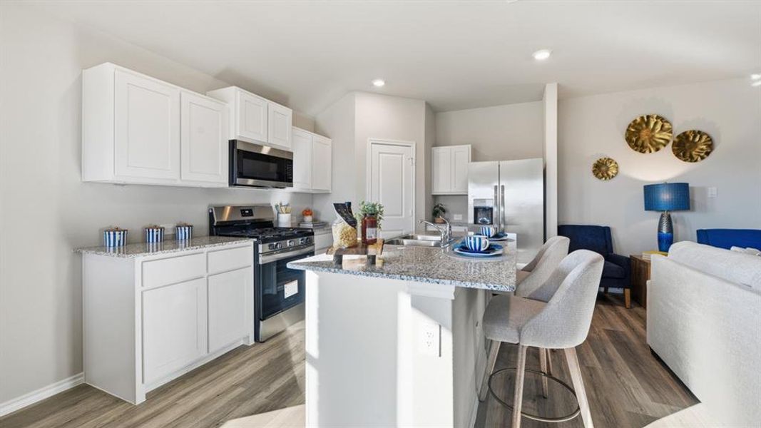 Furnished interior view inside a new home in Hickory Grove, Krum (Image 7).