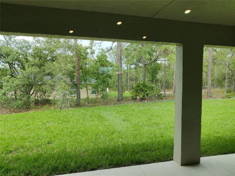 Exterior details and patio area of a home in Royal Highlands, Weeki Wachee (Image 2).