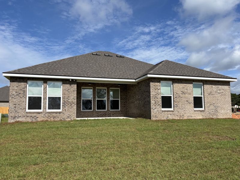 Exterior details and patio area of a home in Houston Place, Crestview (Image 3). Exterior details and patio area of a home in Houston Place, Crestview (Image 3).