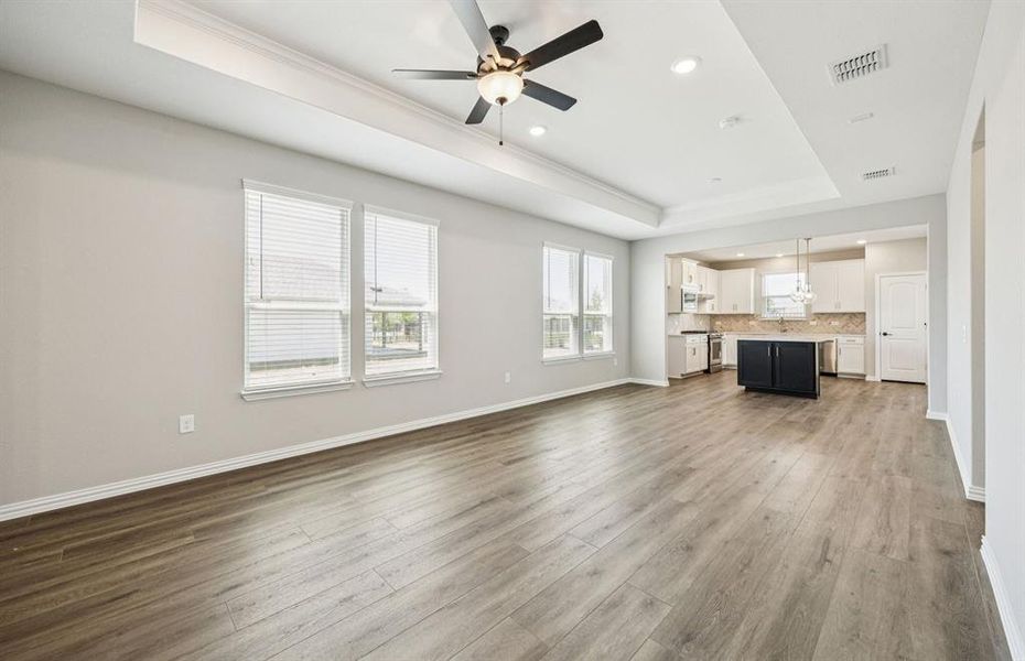 Spacious main living areas Spacious main living areas