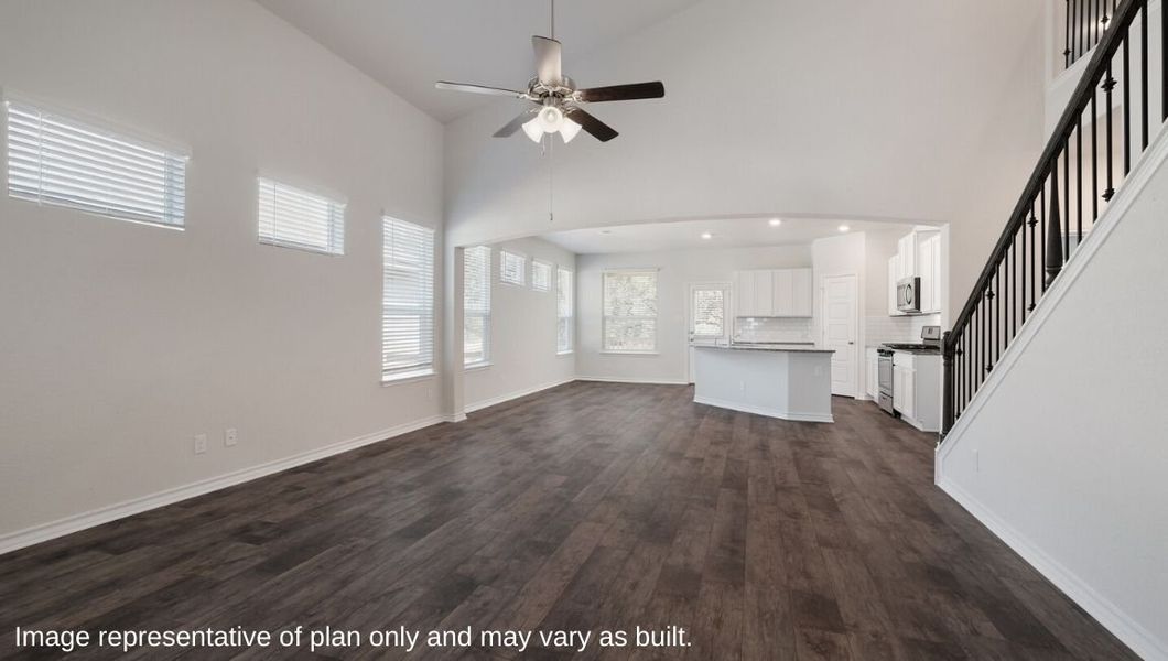 Representative unfurnished interior of a home built from the The Caspian by D.R. Horton in The Birch at Spencer Ranch, Boerne (Image 12).