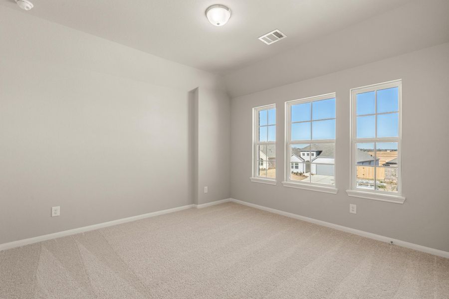 Third bedroom. Note: Sample product photo - actual exterior and interior selections may vary by homesite