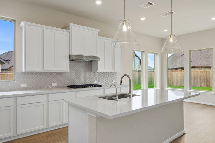 Furnished interior view inside a new home in Bridgeland, Cypress (Image 8).