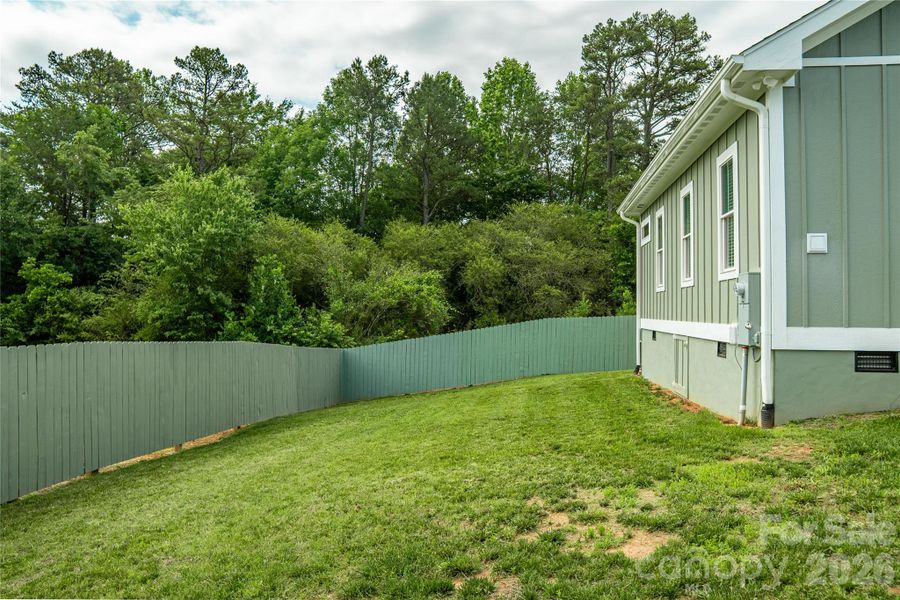 Exterior details and patio area of a home in , Ellenboro (Image 27).