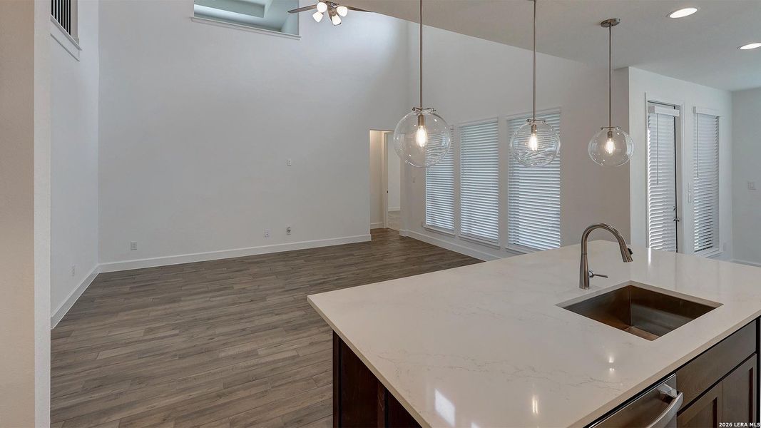 Furnished interior view inside a new home in Alsatian Oaks, Castroville (Image 9).