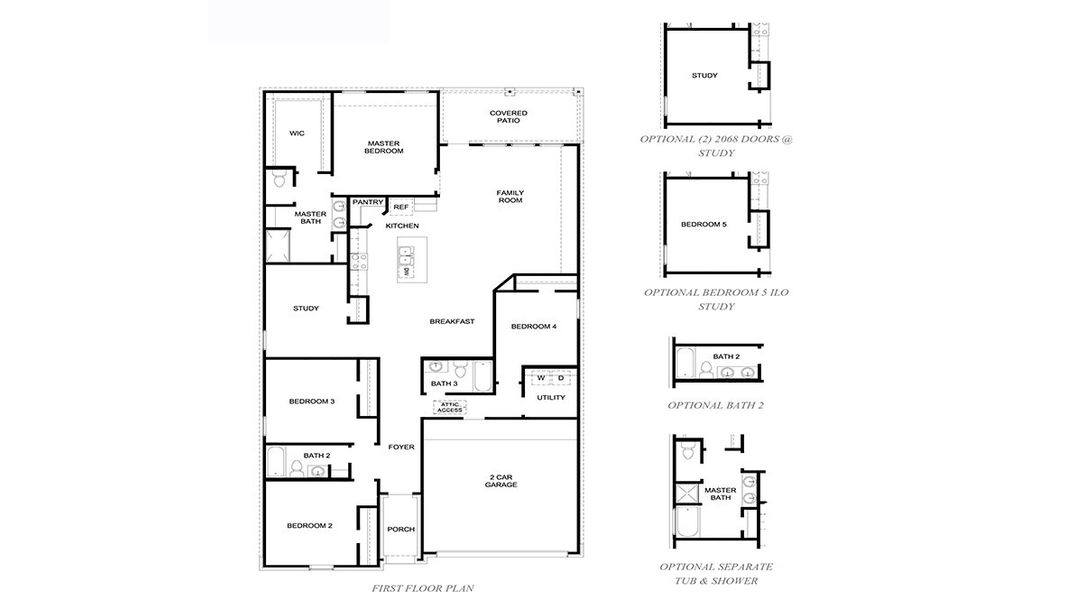 2D floor plan layout for the Burnet - 2199 by D.R. Horton in August Trails, Needville, TX (Image 3). 2D floor plan layout for the Burnet - 2199 by D.R. Horton in August Trails, Needville, TX (Image 3).