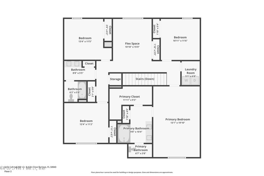 2D floor plan layout of this home in Cross Creek Express, Green Cove Springs, FL (Image 5). 2D floor plan layout of this home in Cross Creek Express, Green Cove Springs, FL (Image 5).