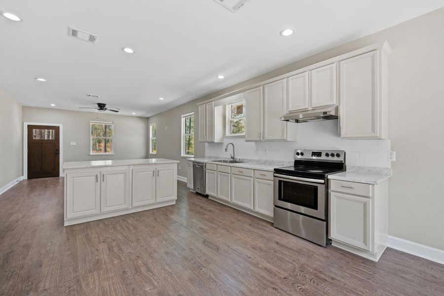 Furnished interior view inside a new home in , Shepherd (Image 9).