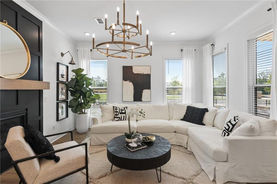 Furnished interior view inside a new home in Waterhaven, Cumming (Image 8).