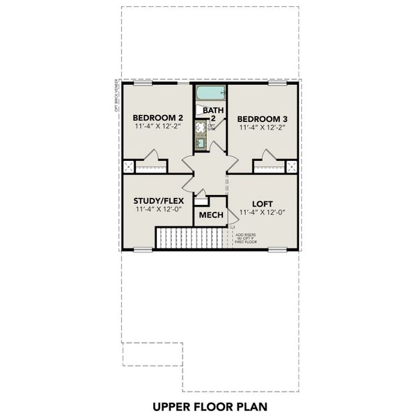 2D floor plan layout for the The Sabine A by Davidson Homes LLC in Applewhite Meadows, San Antonio, TX (Image 4). 2D floor plan layout for the The Sabine A by Davidson Homes LLC in Applewhite Meadows, San Antonio, TX (Image 4).