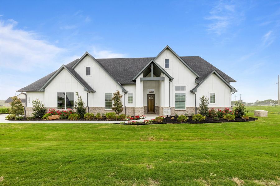 Representative exterior photo of a completed home built from the Connor by Our Country Homes in Highland Oaks, Boyd, TX (Image 8).