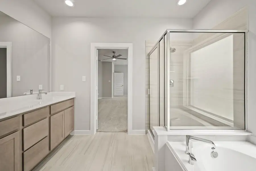 Furnished interior view inside a new home in Grand Oaks – The Cove, Houston (Image 6). Furnished interior view inside a new home in Grand Oaks – The Cove, Houston (Image 6).