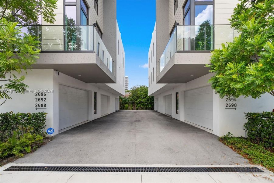 Exterior details and patio area of a home in , Miami (Image 2). Exterior details and patio area of a home in , Miami (Image 2).