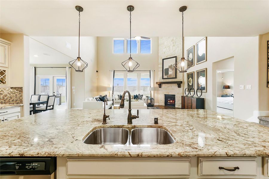 Furnished interior view inside a new home in Valencia: Hilltop Collection, Manvel (Image 7).