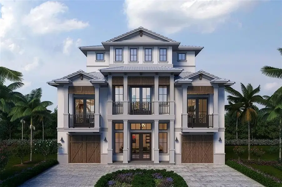 Front exterior of a new home in , Bradenton, FL, highlighting curb appeal (Image 4).