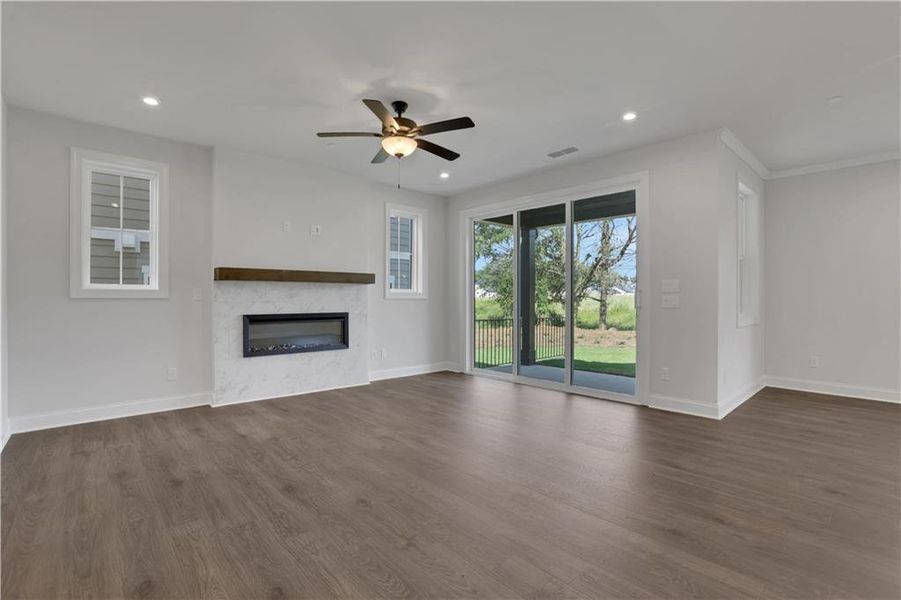 Spacious, unfurnished interior of a new home in Poppy at GreenHouse, Marietta (Image 21).