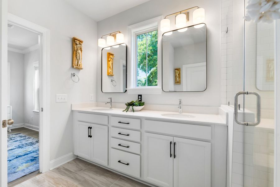 Furnished interior view inside a new home in Oak Bluff, Charleston (Image 9).