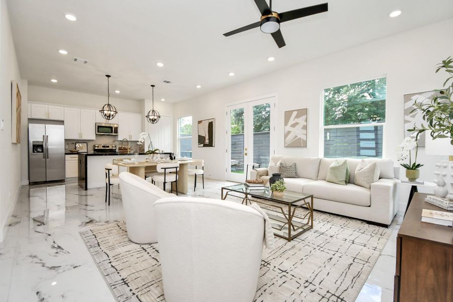 Furnished interior view inside a new home in , Houston (Image 12). Furnished interior view inside a new home in , Houston (Image 12).