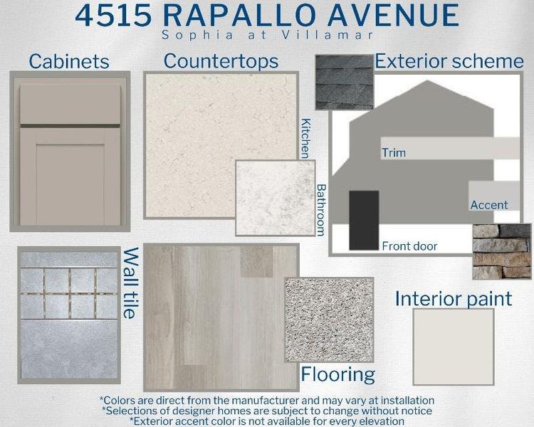 Sophia - Colors for this home