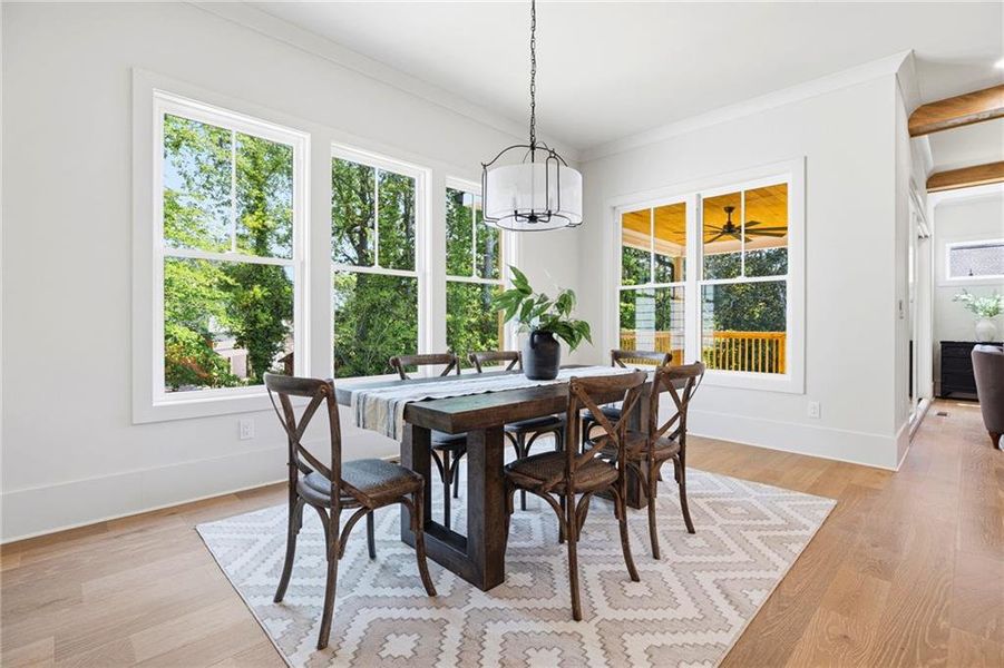 Furnished interior view inside a new home in , Atlanta (Image 20).