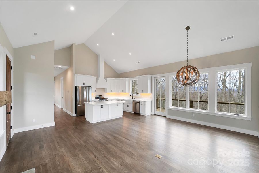 Spacious, unfurnished interior of a new home in , Pisgah Forest (Image 22).