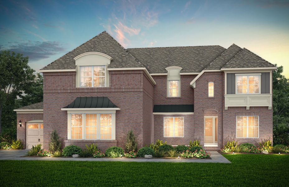 Front exterior of a new home in Olmsted, Huntersville, NC, highlighting curb appeal (Image 30). Front exterior of a new home in Olmsted, Huntersville, NC, highlighting curb appeal (Image 30).