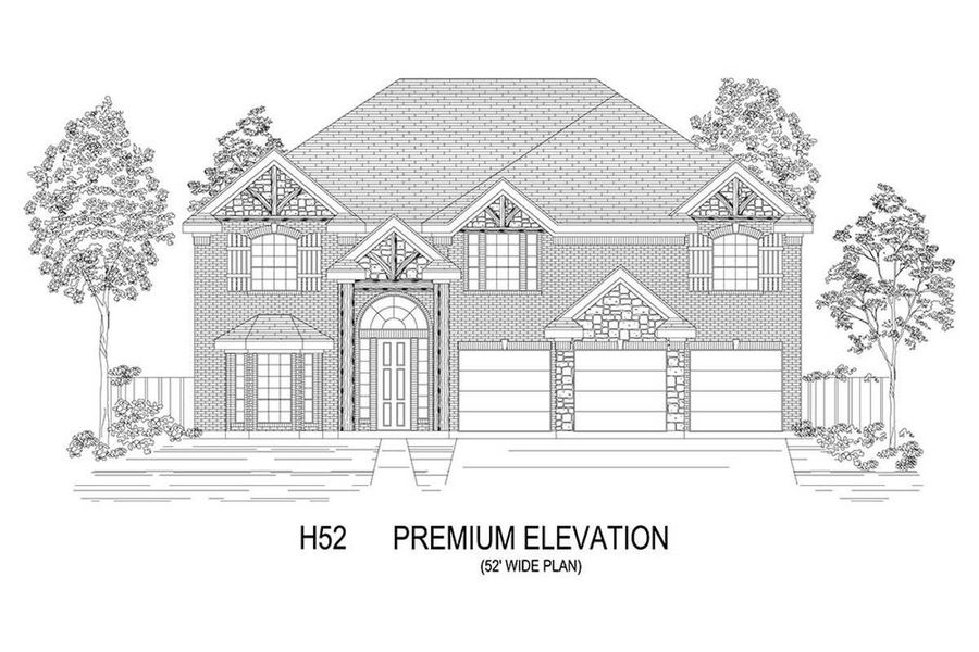 Representative rendering of the exterior for the Boston 2F (w/Media) by First Texas Homes (Image 17).