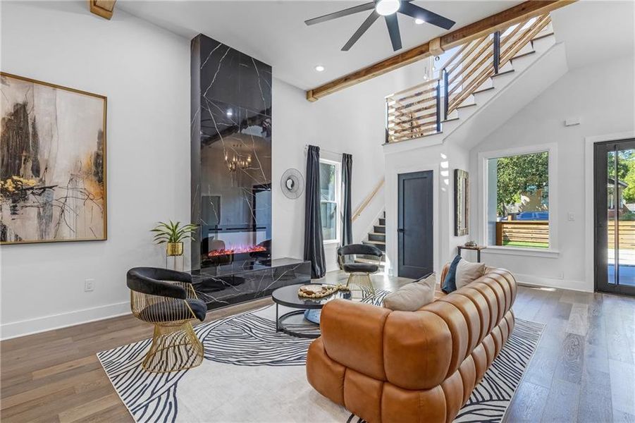 Furnished interior view inside a new home in , Atlanta (Image 36).