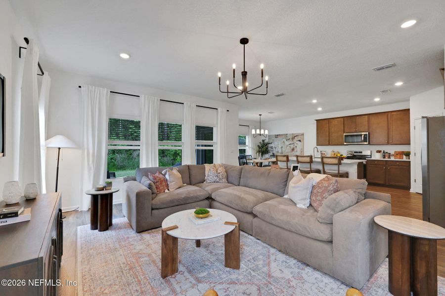 Furnished interior view inside a new home in Diamond Springs, Jacksonville (Image 26).