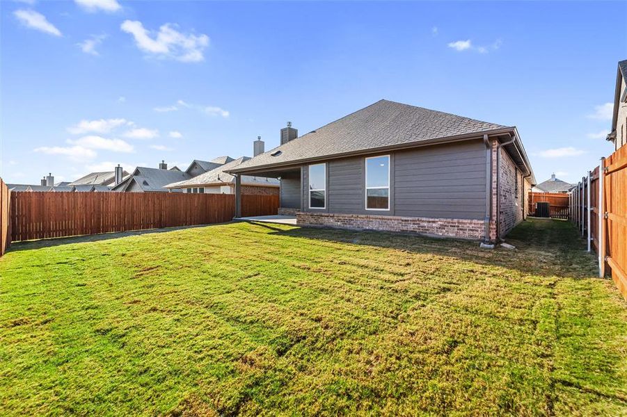 Exterior details and patio area of a home in Northstar, Haslet (Image 28). Exterior details and patio area of a home in Northstar, Haslet (Image 28).