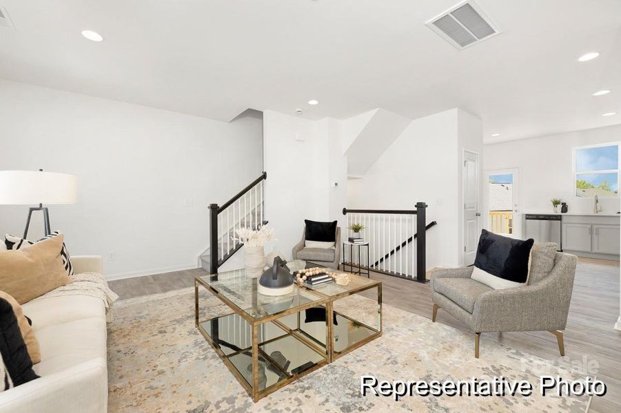 Furnished interior view inside a new home in , Charlotte (Image 13). Furnished interior view inside a new home in , Charlotte (Image 13).