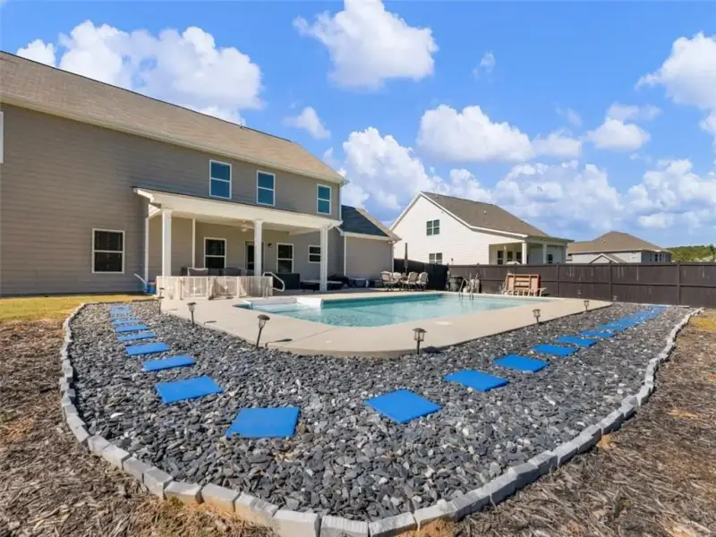 Exterior details and patio area of a home in Joel's Landing, Monroe (Image 31).