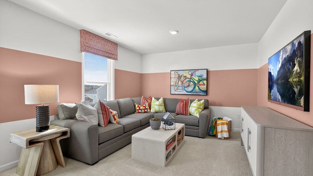 Representative furnished interior of a home built from the Hartwell by D.R. Horton in The Manors at Winston Pointe, Clayton (Image 30).