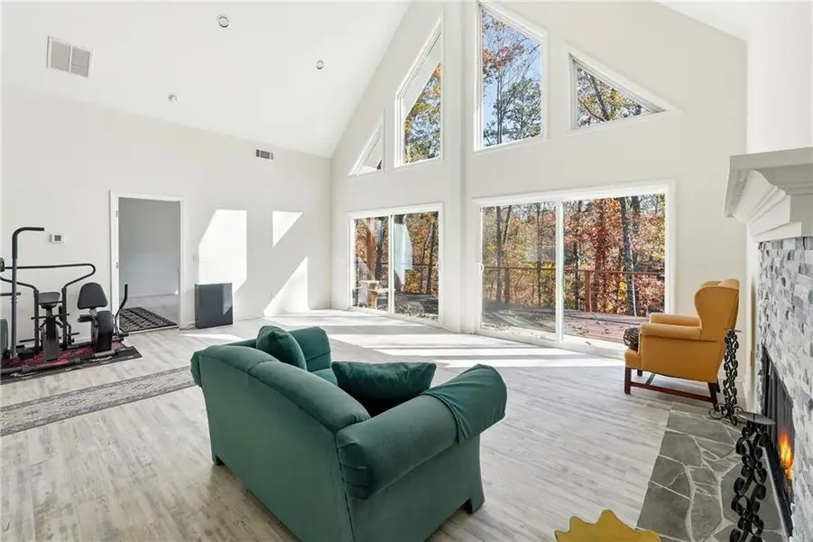Furnished interior view inside a new home in , Cumming (Image 8). Furnished interior view inside a new home in , Cumming (Image 8).