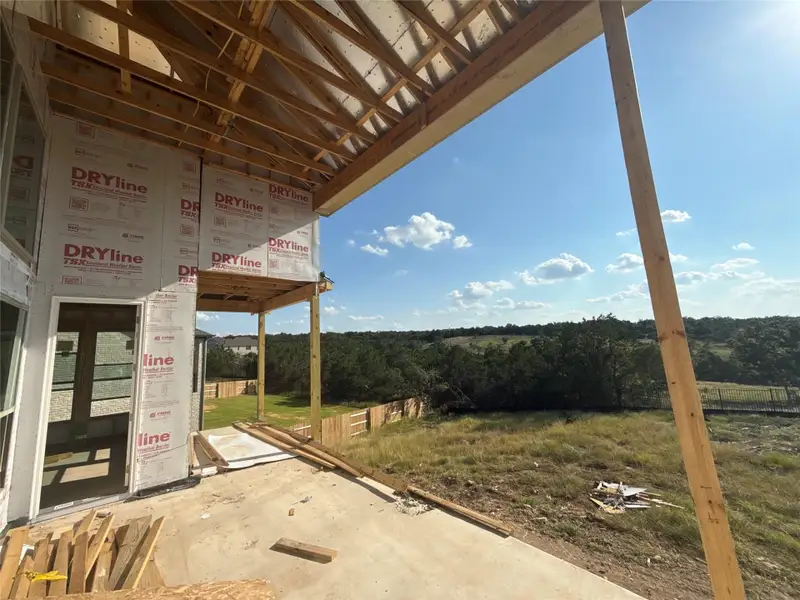 Rear Covered Patio and backyard Rear Covered Patio and backyard