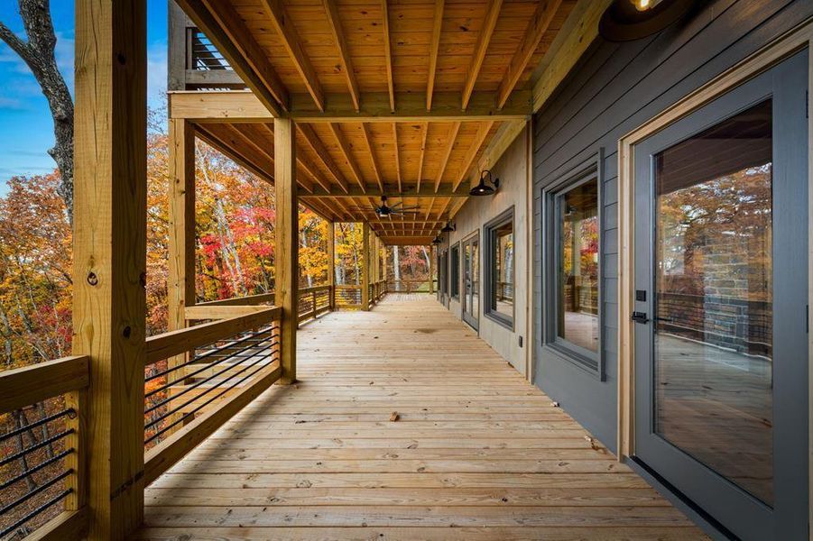 Exterior details and patio area of a home in , Blue Ridge (Image 28).