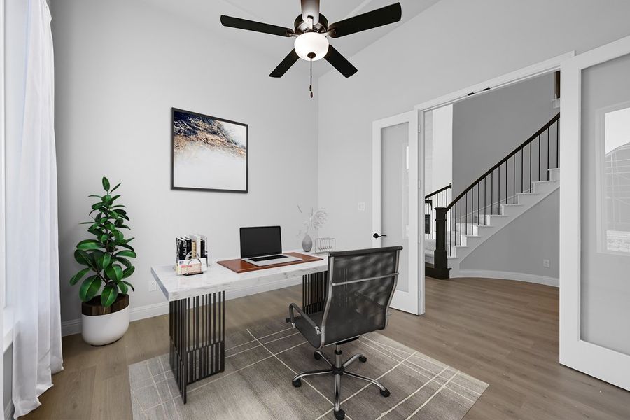 Furnished interior view inside a new home in The Ranch at Uptown Celina, Celina (Image 30).