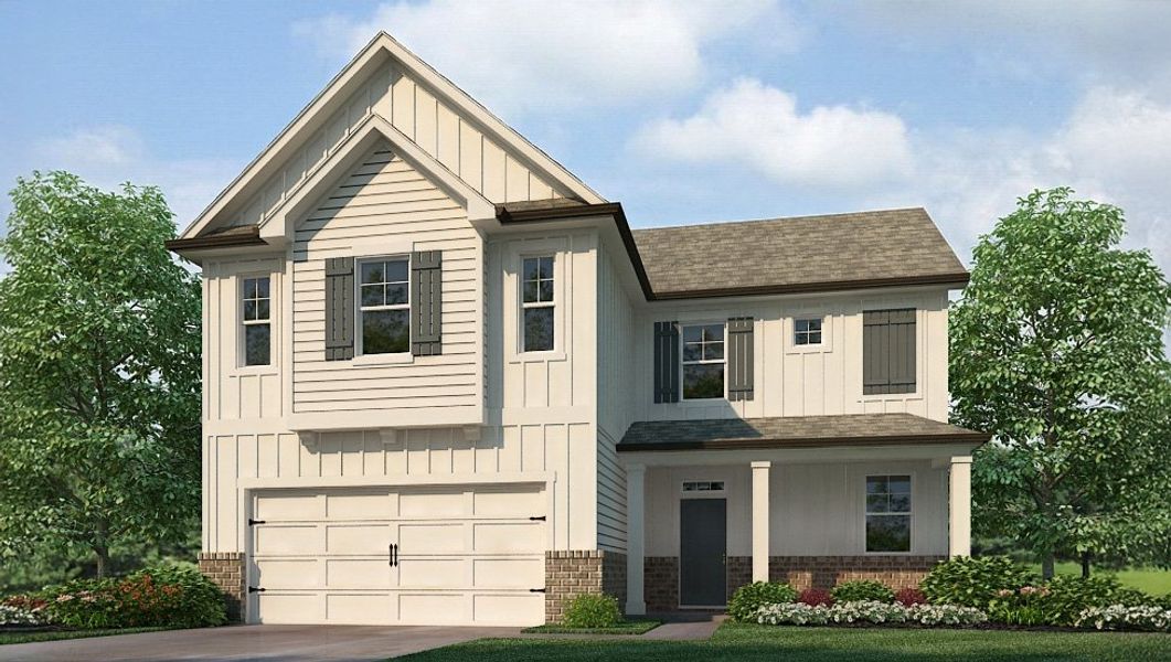 Front exterior of a home in the Creekview community, located in Atlanta, GA (Image 13).