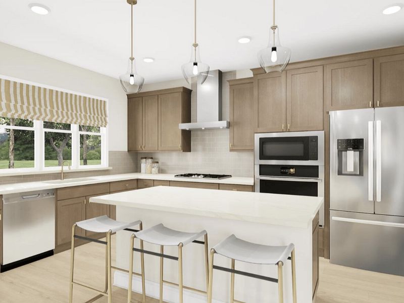 Representative furnished interior of a home built from the Douglas by Tri Pointe Homes in Ellis Townes, Charlotte (Image 3).