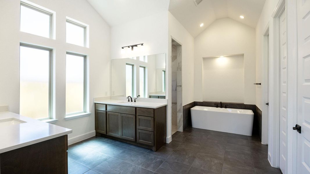 Furnished interior view inside a new home in Lariat 60', Liberty Hill (Image 6).