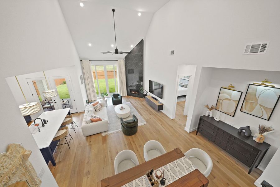 Furnished interior view inside a new home in Sienna, Missouri City (Image 37). Furnished interior view inside a new home in Sienna, Missouri City (Image 37).