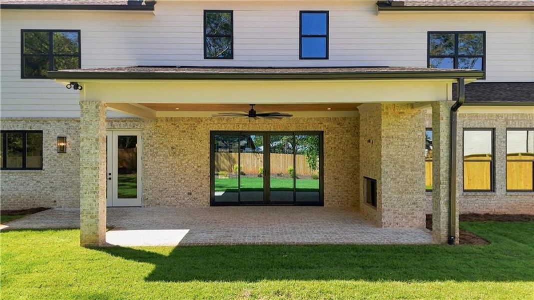 Exterior details and patio area of a home in , Buford (Image 3).