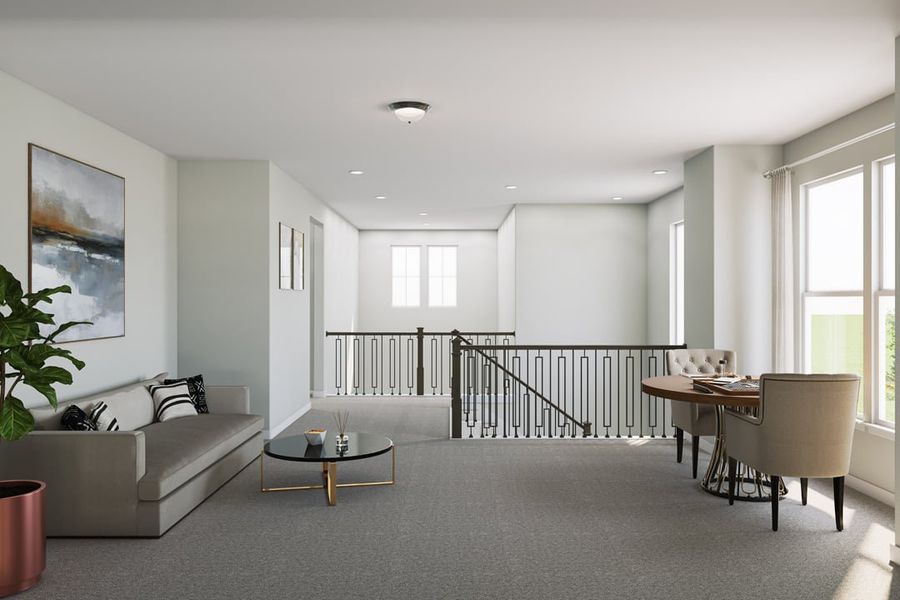 Furnished interior view inside a new home in Arbor Collection At Park Central, Georgetown (Image 15).