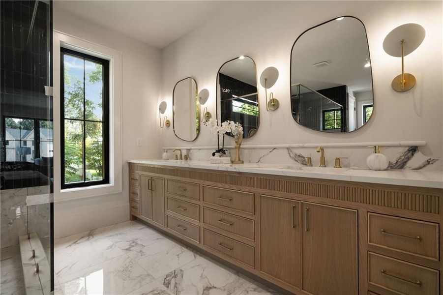 Furnished interior view inside a new home in , Roswell (Image 29).