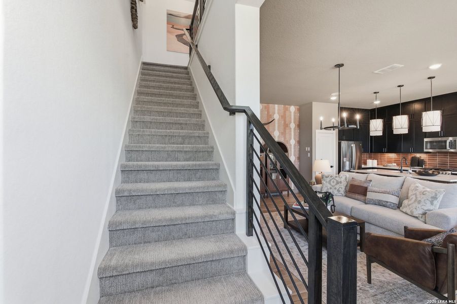 Furnished interior view inside a new home in Prominence, San Antonio (Image 31).