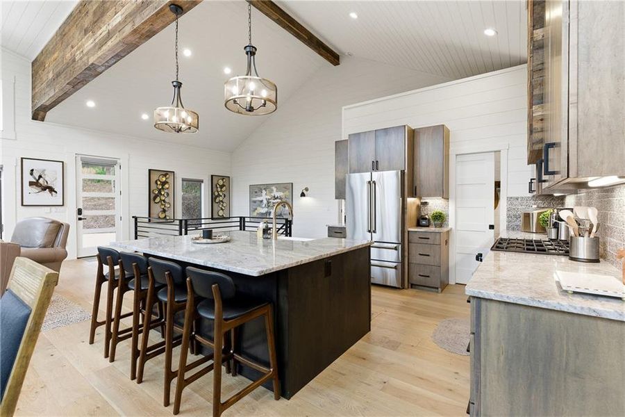 Furnished interior view inside a new home in , Blue Ridge (Image 10).