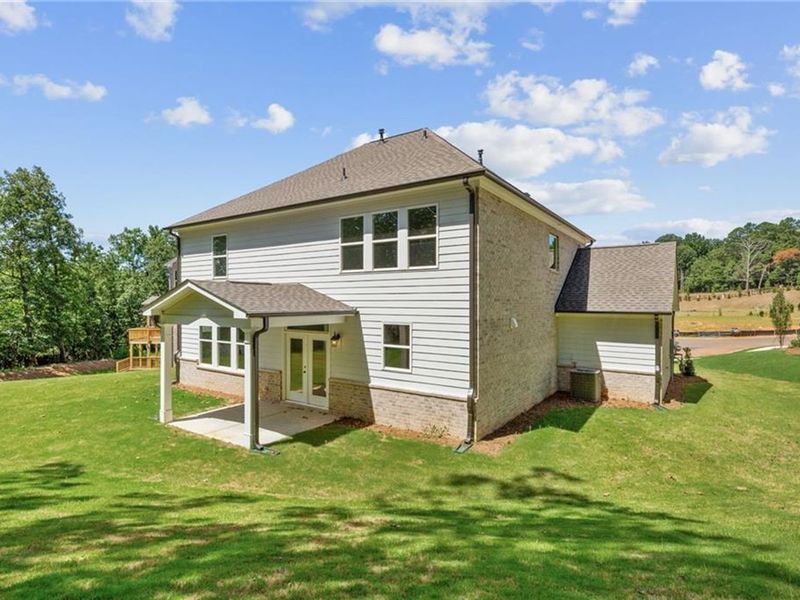 Exterior details and patio area of a home in Melody Lakeside Estates, Buford (Image 2).