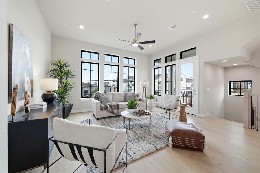 Furnished interior view inside a new home in Spring Valley Creek, Houston (Image 8).