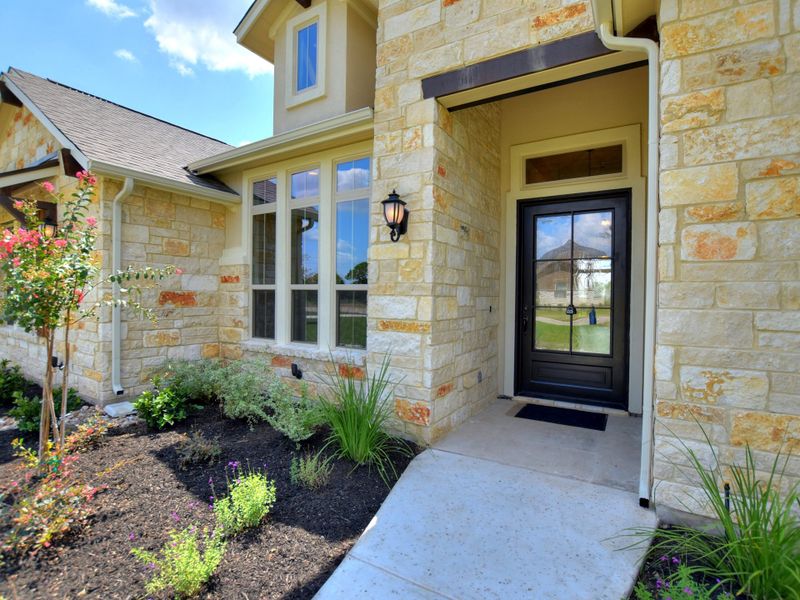 Representative exterior details of a home built from the San Simeon II by Giddens Homes in Clearwater Ranch, Liberty Hill (Image 45).